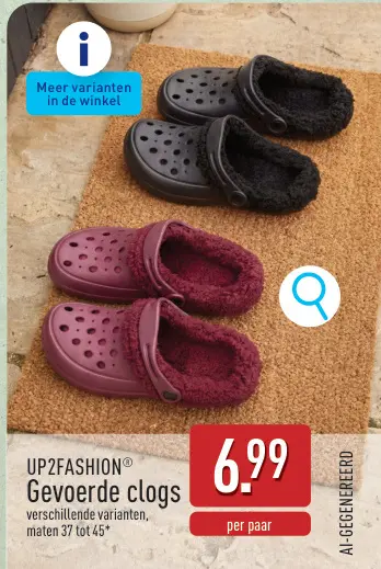 Promotie: Gevoerde clogs