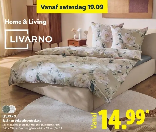 Aanbieding: Satijnen dekbedovertrekset