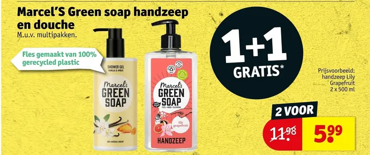 Aanbieding: Handzeep en douche