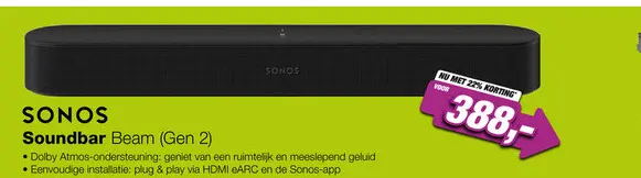 Aanbieding: Sonos Beam (Gen 2)