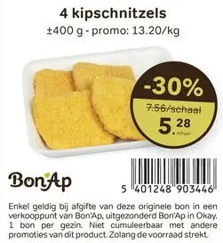 Promotie: 4 kipschnitzels
