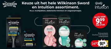 Aanbieding: Wilkinson Sword en Intuition assortiment