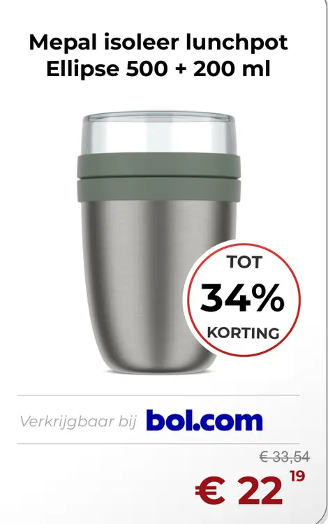 Aanbieding: Mepal isoleer lunchpot Ellipse