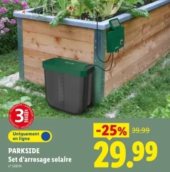 Offre: Set d'arrosage solaire