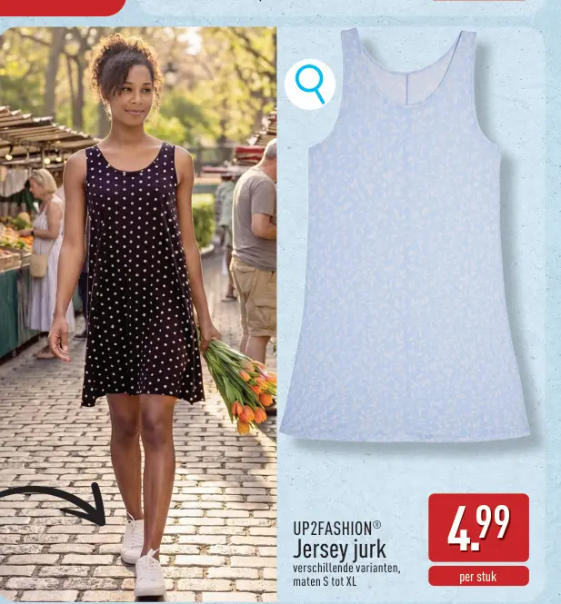Promotie: Jersey jurk