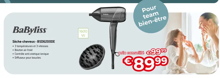 Offre: Sèche-cheveux - BSD6200DE