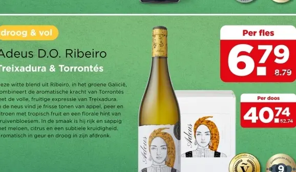 Aanbieding: Adeus D.O. Ribeiro Treixadura & Torrontés
