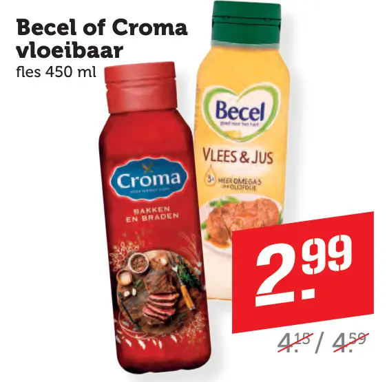 Aanbieding: Becel of Croma vloeibaar