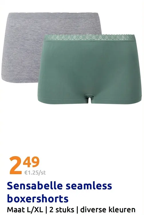 Promotie: Sensabelle seamless boxershorts