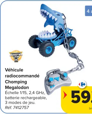 Offre: Véhicule radiocommandé Chomping Megalodon