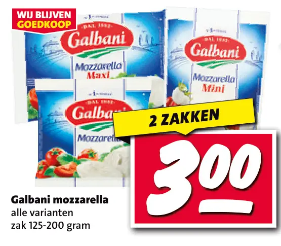 Aanbieding: Galbani mozzarella