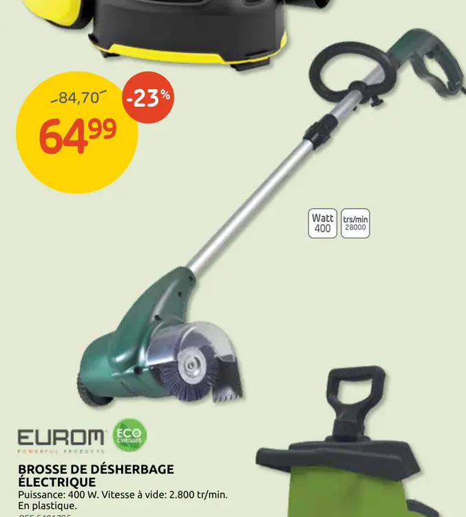 Offre: Brosse de désherbage électrique