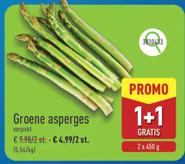 Promotie: Groene asperges