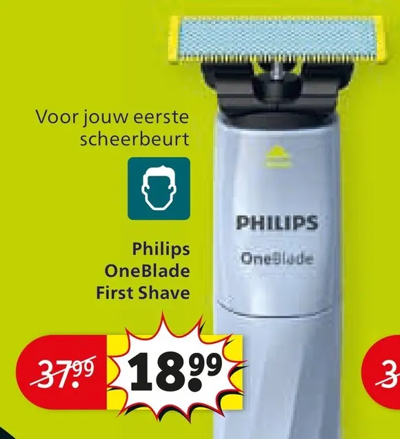 Aanbieding: Philips OneBlade First Shave