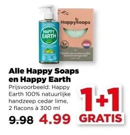 Aanbieding: Happy Soaps en Happy Earth