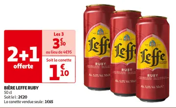 Offre: BIÈRE LEFFE RUBY