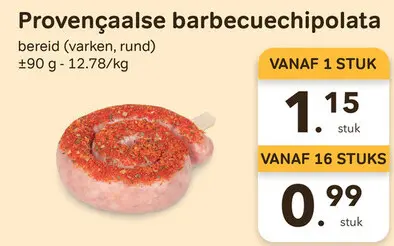 Promotie: Provençaalse barbecuechipolata