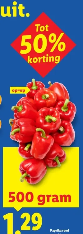 Aanbieding: Paprika rood