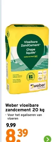 Aanbieding: Weber vloeibare zandcement