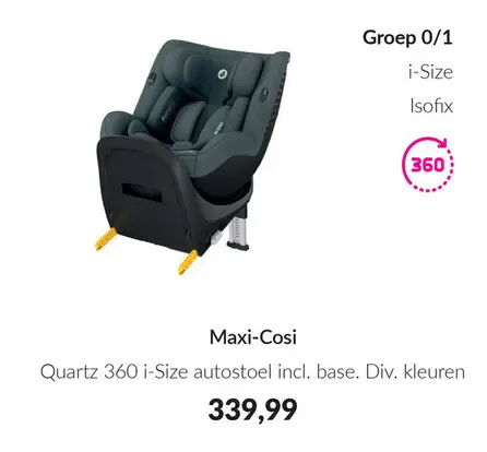 Aanbieding: Quartz 360 i-Size autostoel incl. base
