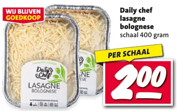 Aanbieding: Daily chef lasagne bolognese