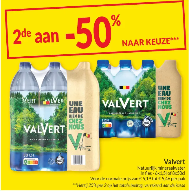 Promotie: Valvert Natuurlijk mineraalwater