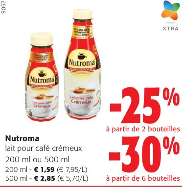 Offre: lait pour café crémeux