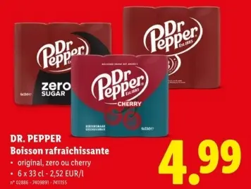 Offre: Dr. Pepper Boisson refraîchissante