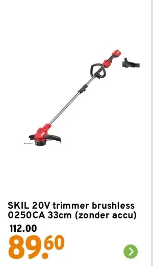 Aanbieding: SKIL 20V trimmer brushless 0250CA 33cm 