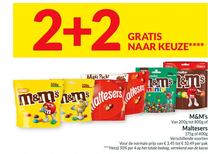 Promotie: M&M's & Maltesers