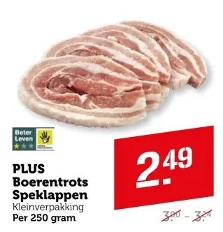 Aanbieding: PLUS Boerentrots Speklappen