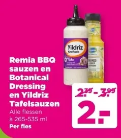 Aanbieding: BBQ sauzen en Botanical Dressing en Yildriz Tafelsauzen