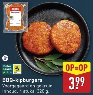 Aanbieding: BBQ-kipburgers