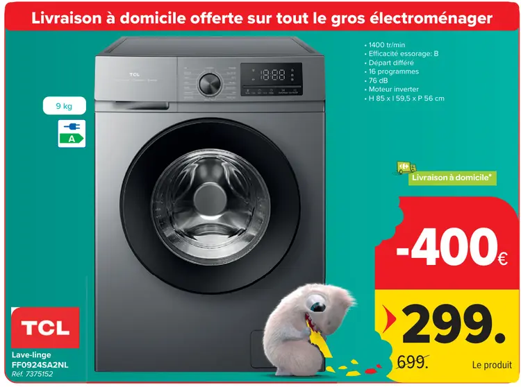 Offre: Lave-linge FF0924SA2NL