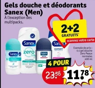 Offre: Gels douche et déodorants