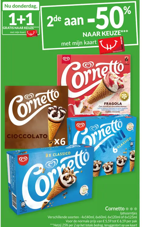 Promotie: Cornetto