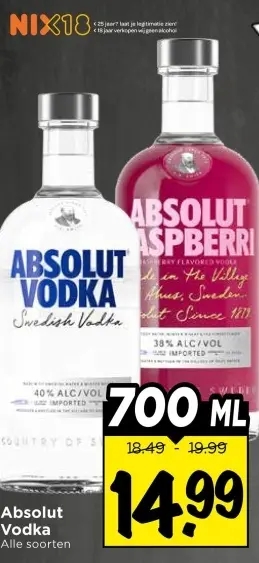 Aanbieding: Absolut Vodka