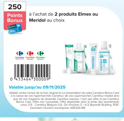Offre: Elmex ou Meridol