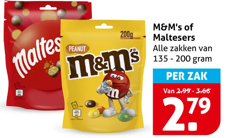 Aanbieding: M&M's or Maltesers
