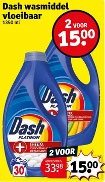 Aanbieding: Dash wasmiddel vloeibaar