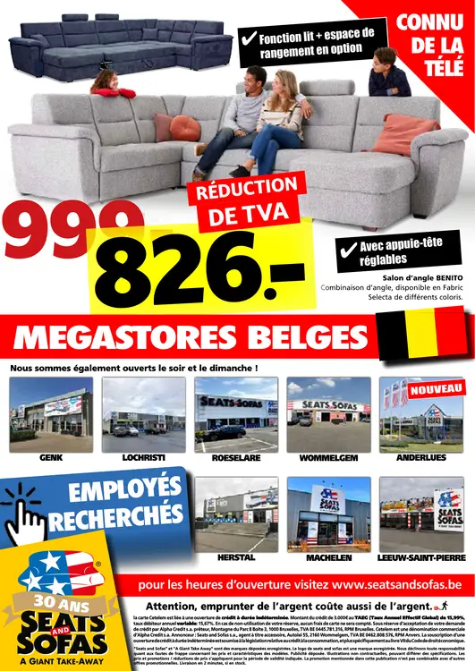 Offre: Salon d'angle BENITO