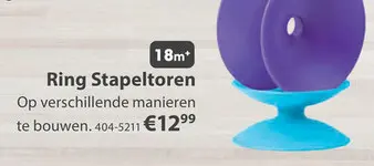 Aanbieding: Jipy discover stapeltoren ring multi kleur