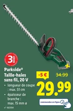 Offre: Taille-haies sans fil