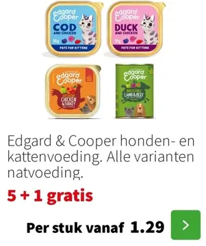 Aanbieding: Edgard & Cooper honden- en kattenvoeding