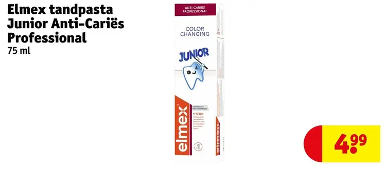 Aanbieding: Tandpasta Junior Anti-Cariës Professional