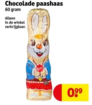 Aanbieding: Chocolade paashaas