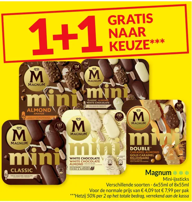 Promotie: Magnum Mini-ijssticks