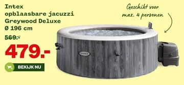 Aanbieding: Intex opblaasbare jacuzzi Greywood Deluxe