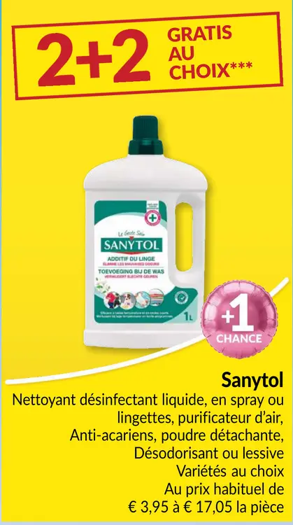 Offre: Nettoyant désinfectant liquide, en spray ou lingettes, purificateur d'air, Anti-acariens, poudre détachante, Désodorant ou lessive