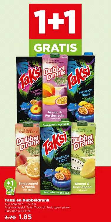 Aanbieding: Taksi en Dubbeldrank